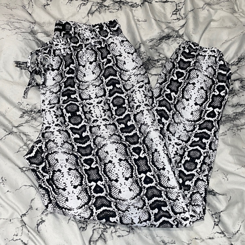 Express Snakeskin Joggers